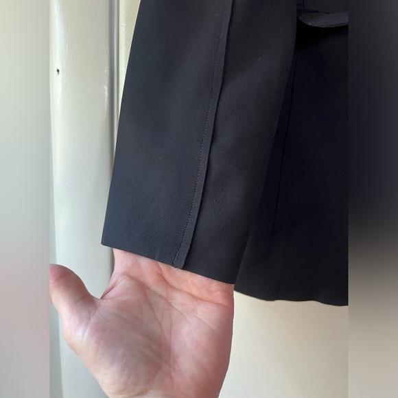 New! COMMANDO Lux Anti Wrinkle Neoprene CEO Double Breasted Blazer Black Small - Picture 13 of 15